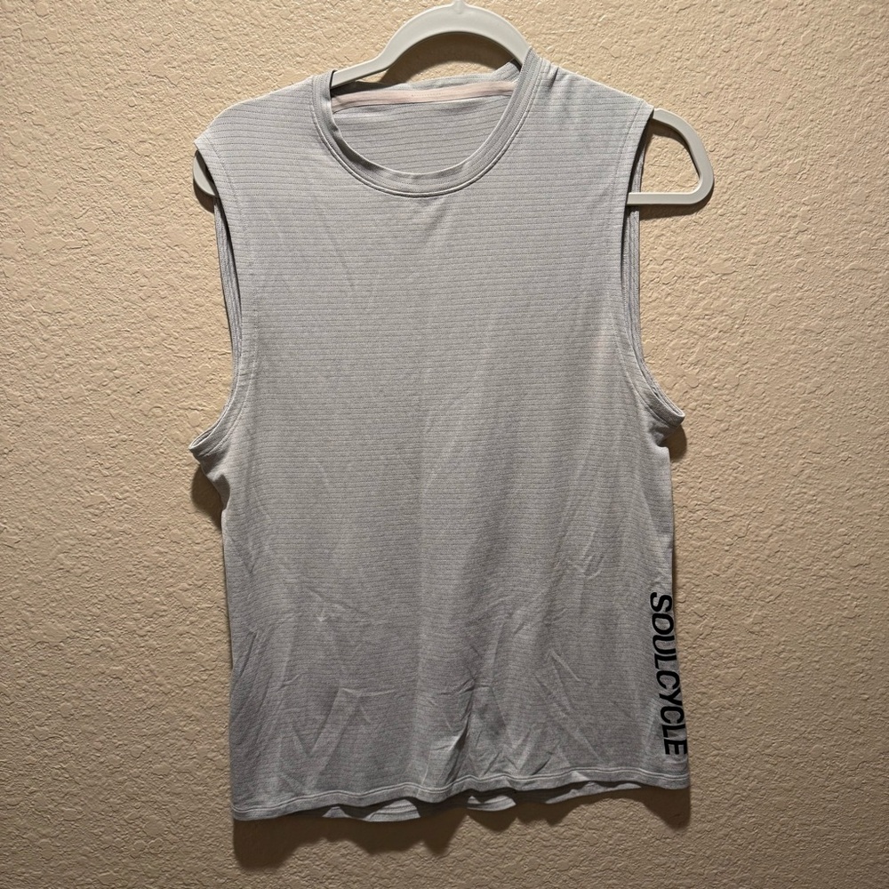 Lululemon Soul Cycle Men’s size L Grey Tank Top